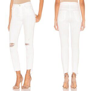 MOTHER Stunner Zip Ankle Step Fray in Little Miss Innocent Jeans Size 28